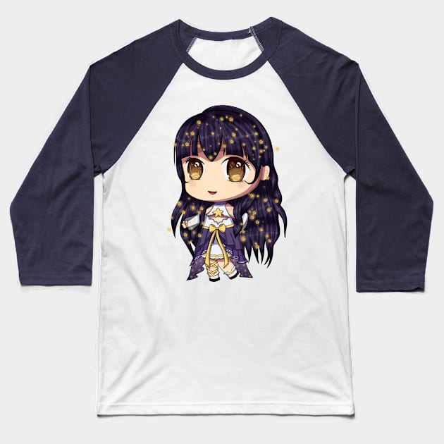 Starry Chibi Gypsy Baseball T-Shirt by Kalothet